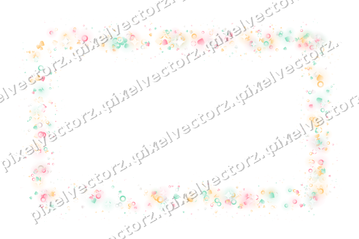 Nahtloser Glitzerrahmen in Blassrosa auf transparentem Grund