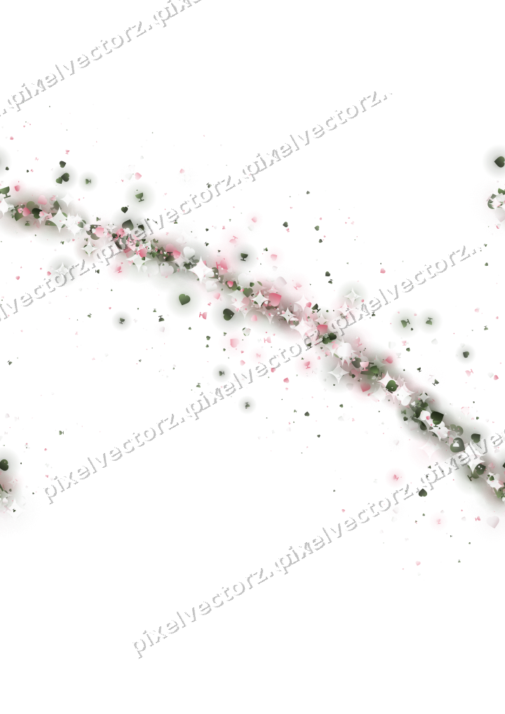Nahtloser Glitzerbogen in Rosa auf transparentem Grund