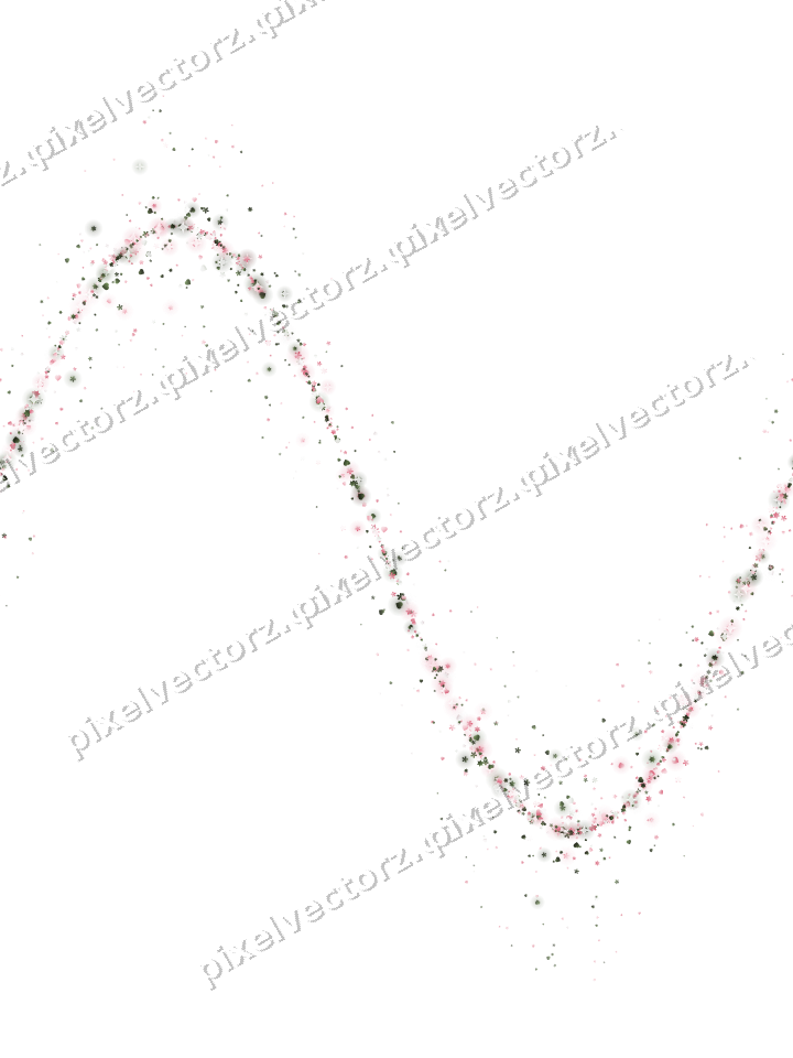Nahtlose Glitzerwelle aus Sternen und Herzen auf transparentem Grund