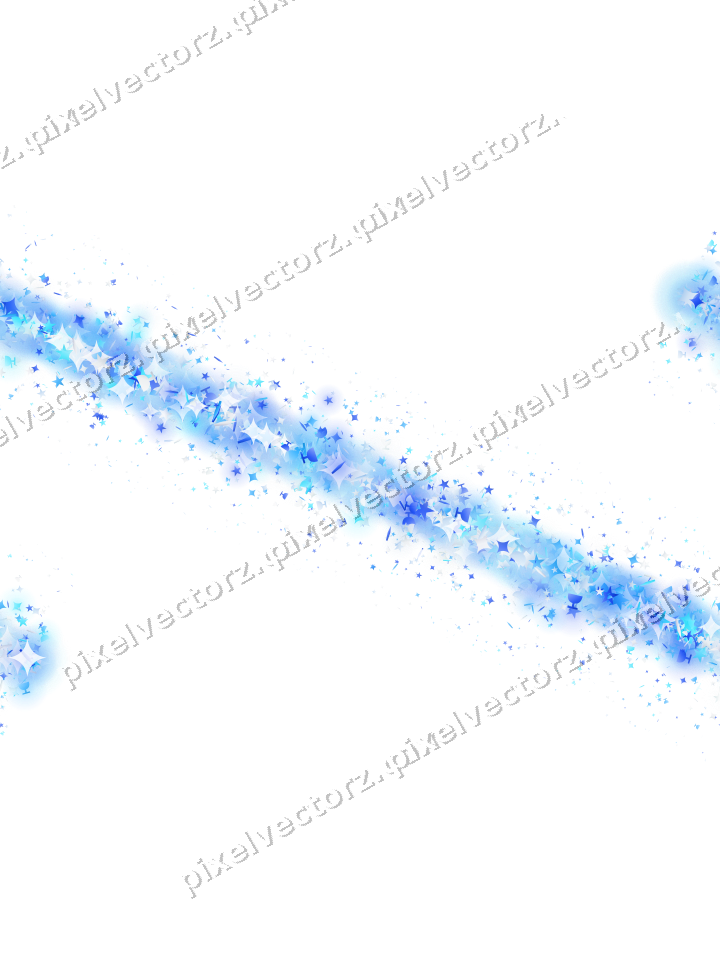 Nahtloses Glitzerband aus Sternen und Funken auf transparentem Grund