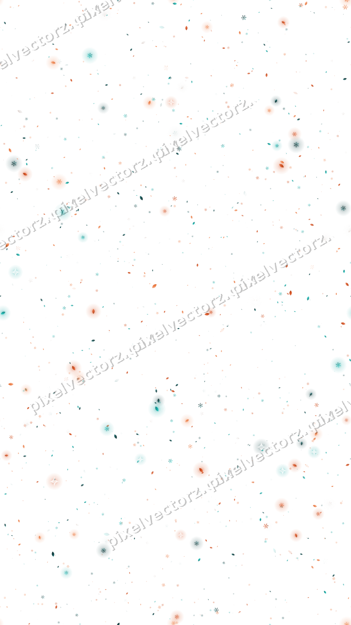 Nahtlose Glitzerstreuung in Orange und Petrol auf transparentem Grund