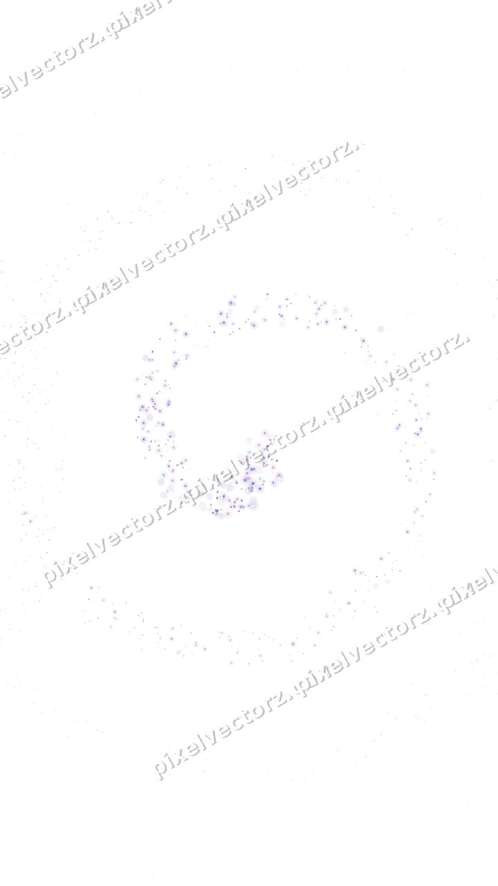 Nahtlose Glitzerspirale aus Tropfen und Rauten auf transparentem Grund