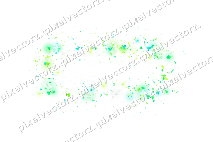 Nahtloser Glitzerrahmen in Grün und Limette auf transparentem Grund