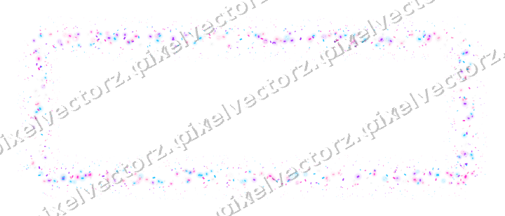 Nahtloser Glitzerrahmen aus Konfetti auf transparentem Grund