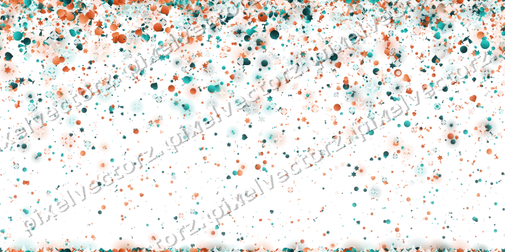 Nahtloser Glitzerregen aus Sternen und Herzen auf transparentem Grund