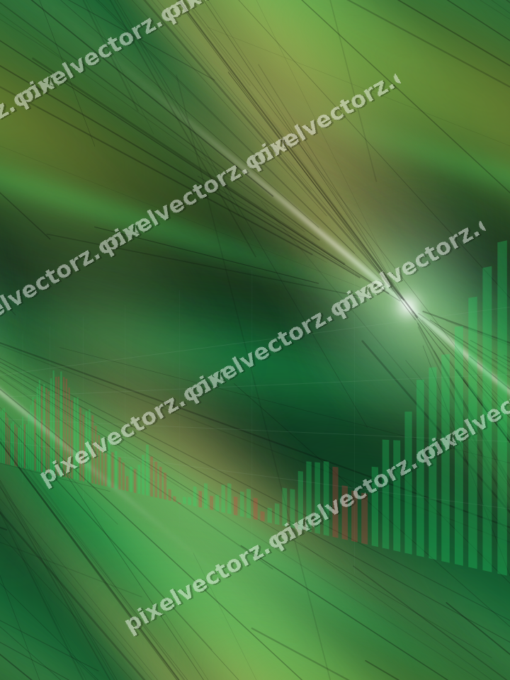 Nahtloser Neon Diagramm Hintergrund in Grün und Bernstein
