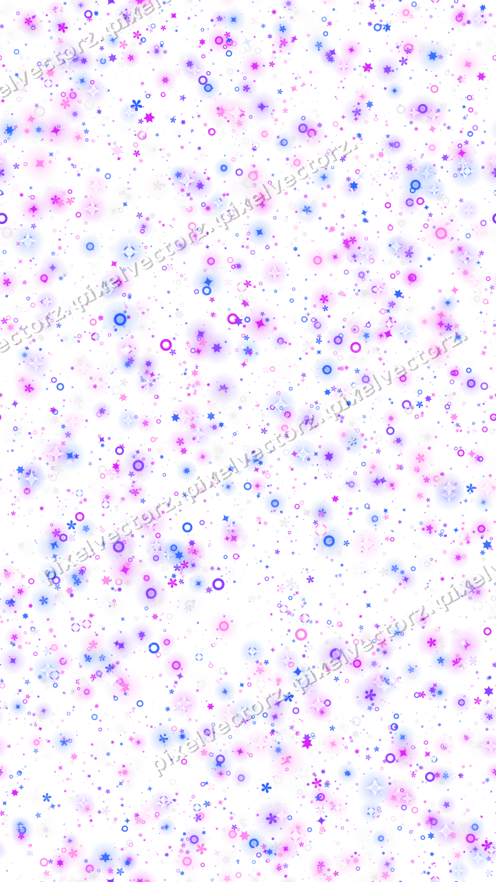 Nahtlose Glitzerstreuung in Violett und Blau auf transparentem Grund