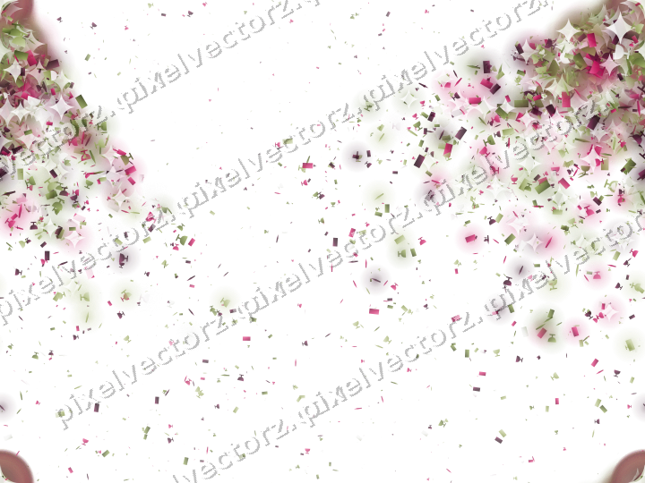 Nahtloser Glitzerfächer in Limette und Rosa auf transparentem Grund