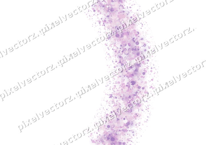 Nahtloser Glitzerbogen in Magenta und Violett auf transparentem Grund