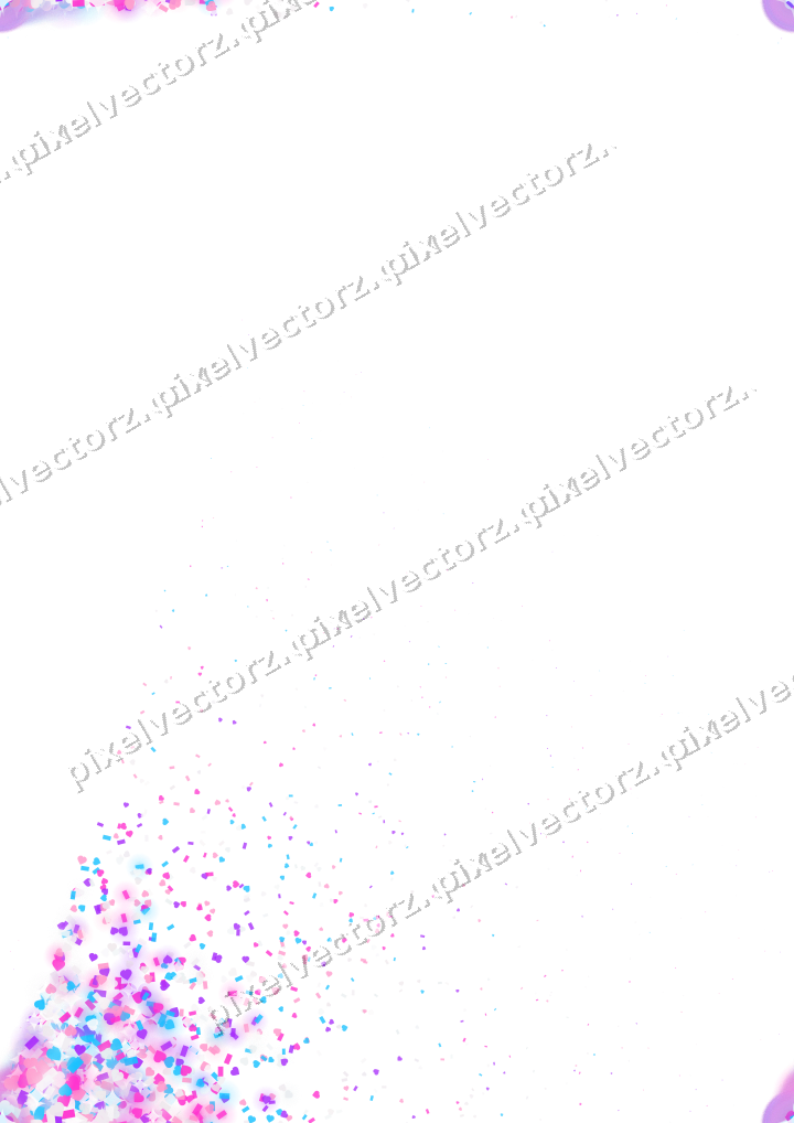 Nahtloser Glitzerfächer in Magenta und Violett auf transparentem Grund