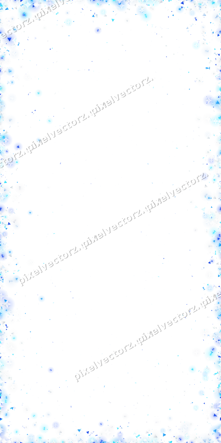 Nahtlose Glitzervignette in Türkis und Blau auf transparentem Grund