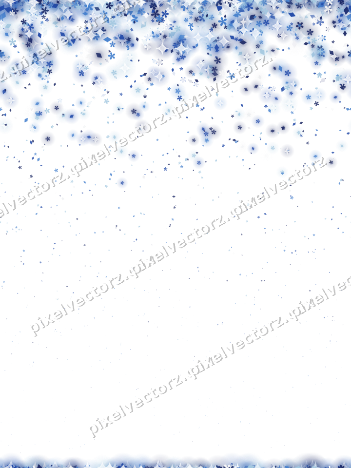 Nahtloser Glitzerregen aus Blüten und Rauten auf transparentem Grund