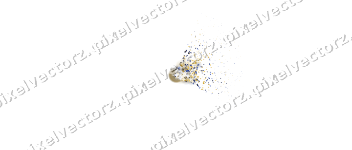 Nahtloser Glitzerfächer in Bernstein und Blau auf transparentem Grund
