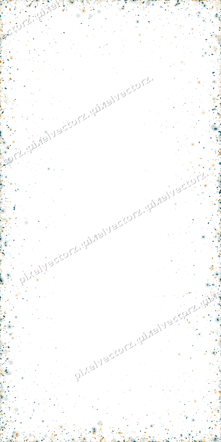 Nahtlose Glitzervignette in Bernstein auf transparentem Grund