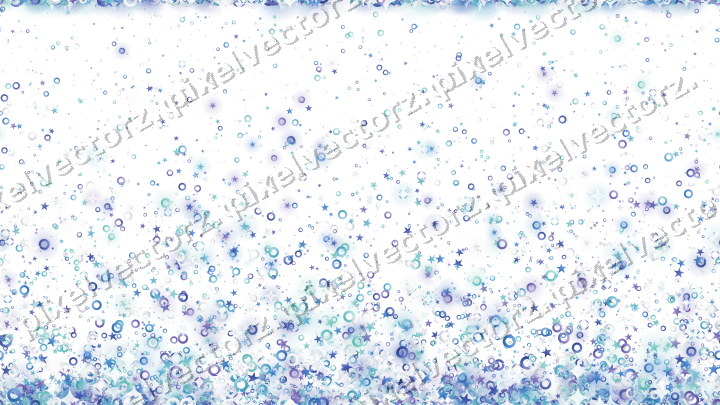 Nahtloser Glitzeraufstieg in Blau und Türkis auf transparentem Grund