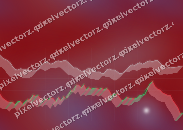 Nahtloser Neon Diagramm Hintergrund in Blau und Rot