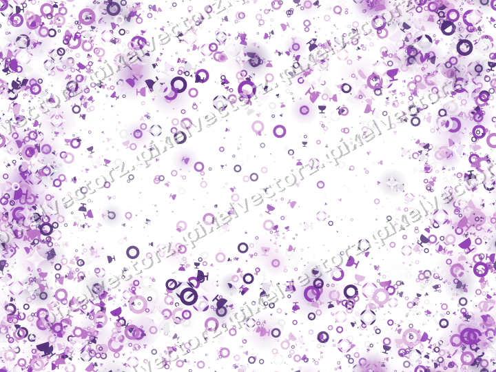 Nahtloser Glitzerkranz in Violett auf transparentem Grund