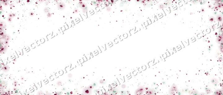 Nahtlose Glitzervignette in Dunkelrosa auf transparentem Grund