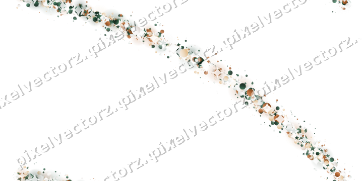 Nahtloser Glitzerbogen aus Sternen und Punkten auf transparentem Grund