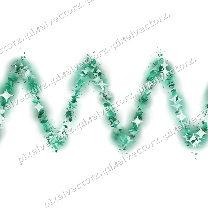 Nahtlose Glitzerwelle auf transparentem Grund