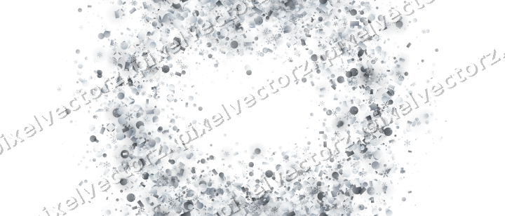 Nahtloser Glitzerkranz in Blassblau auf transparentem Grund