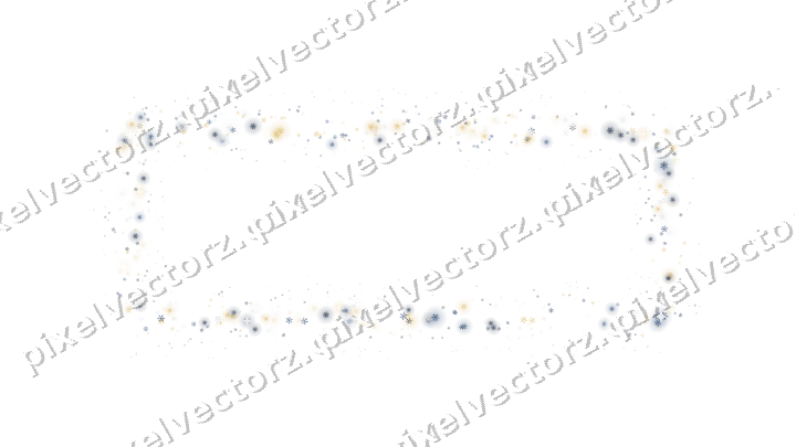 Nahtloser Glitzerrahmen aus Schneeflocken auf transparentem Grund
