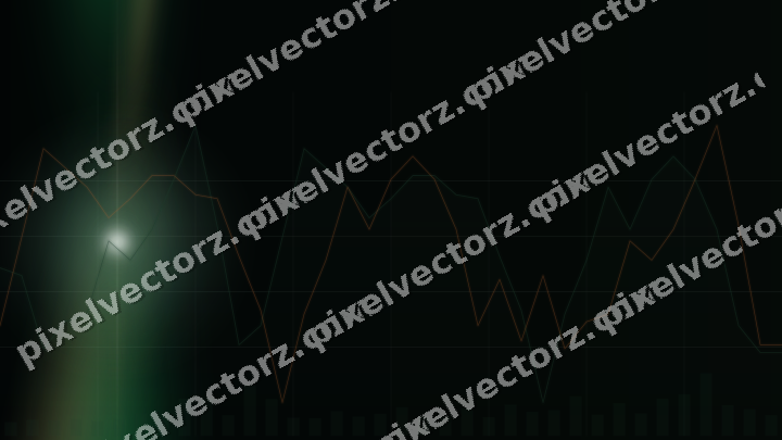 Leuchtender Neon Diagramm Hintergrund in Grün und Orange