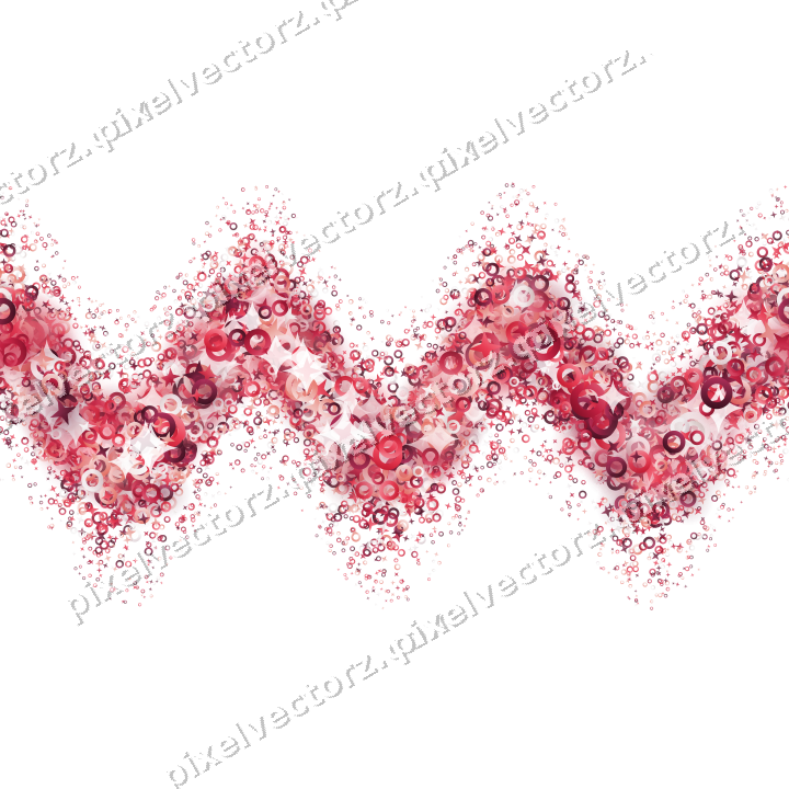 Nahtlose Glitzerwelle aus Sternen und Ringen auf transparentem Grund