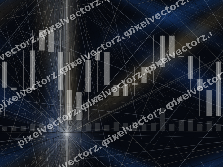 Nahtloser Neon Diagramm Hintergrund in Blau und Bernstein