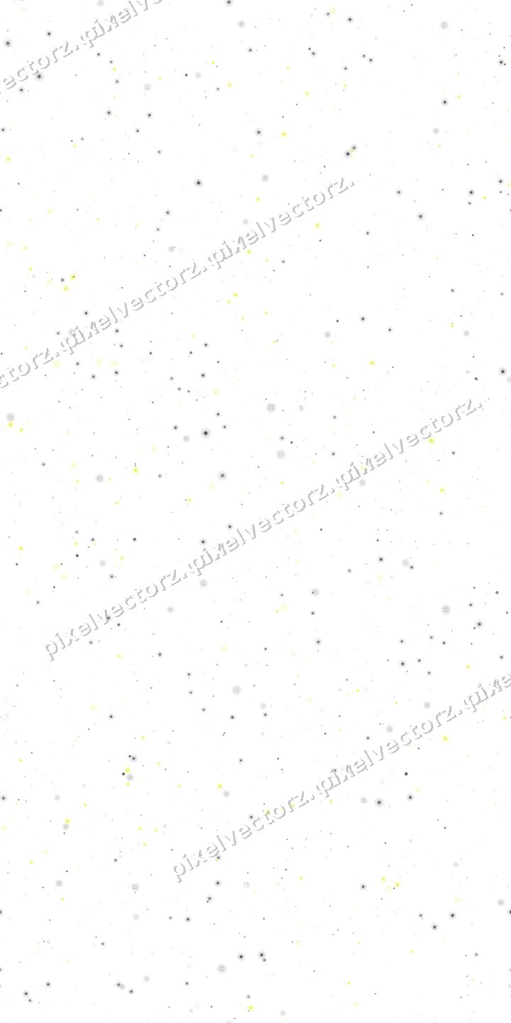 Nahtlose Glitzerstreuung aus Blüten in Gelb auf transparentem Grund