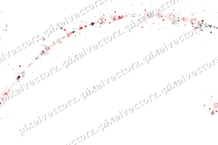 Nahtloser Glitzerbogen aus Funken und Herzen auf transparentem Grund