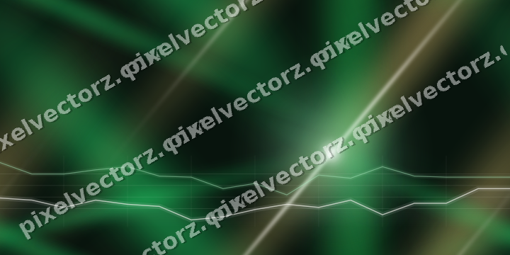 Nahtloser Neon Diagramm Hintergrund in Grün und Bernstein