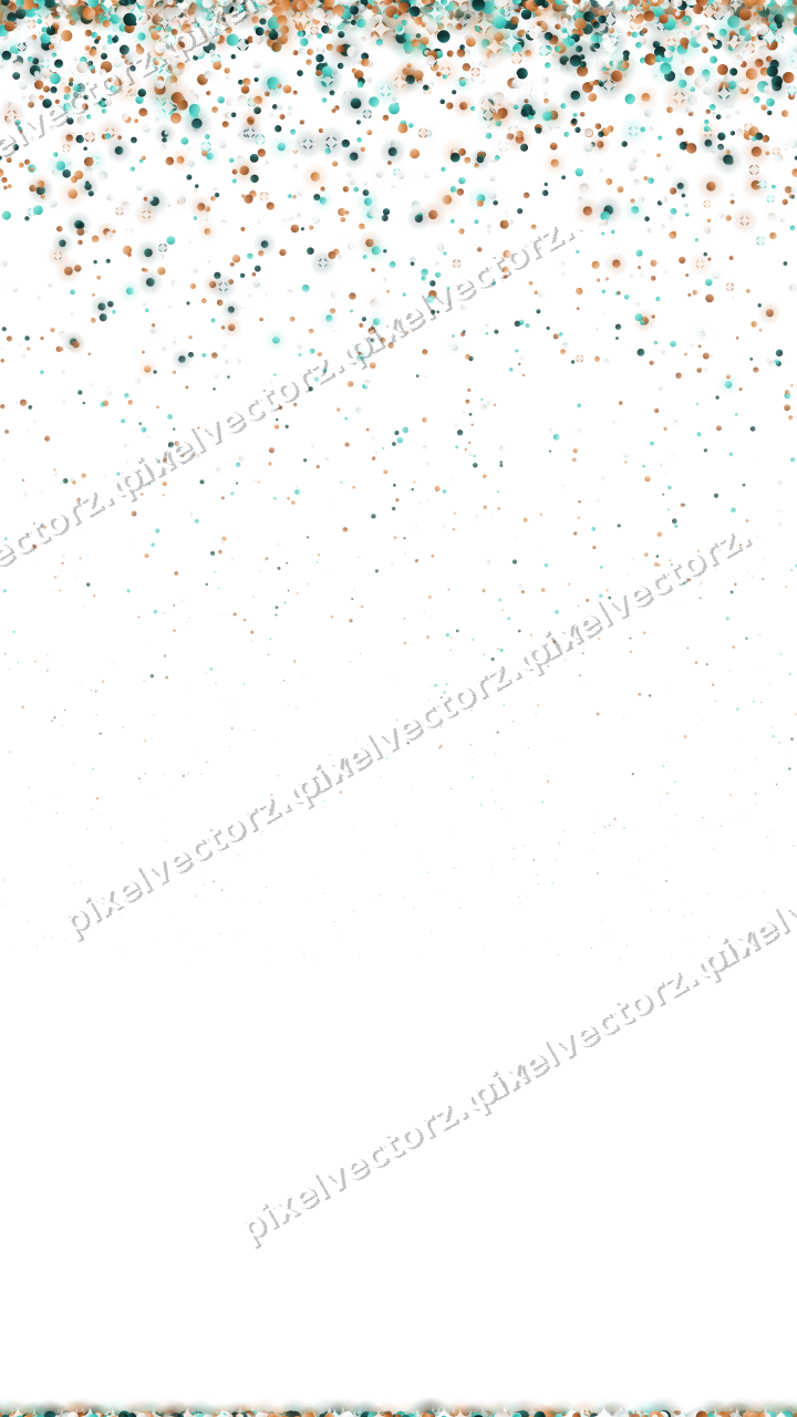 Nahtloser Glitzerregen aus Punkten in Orange auf transparentem Grund