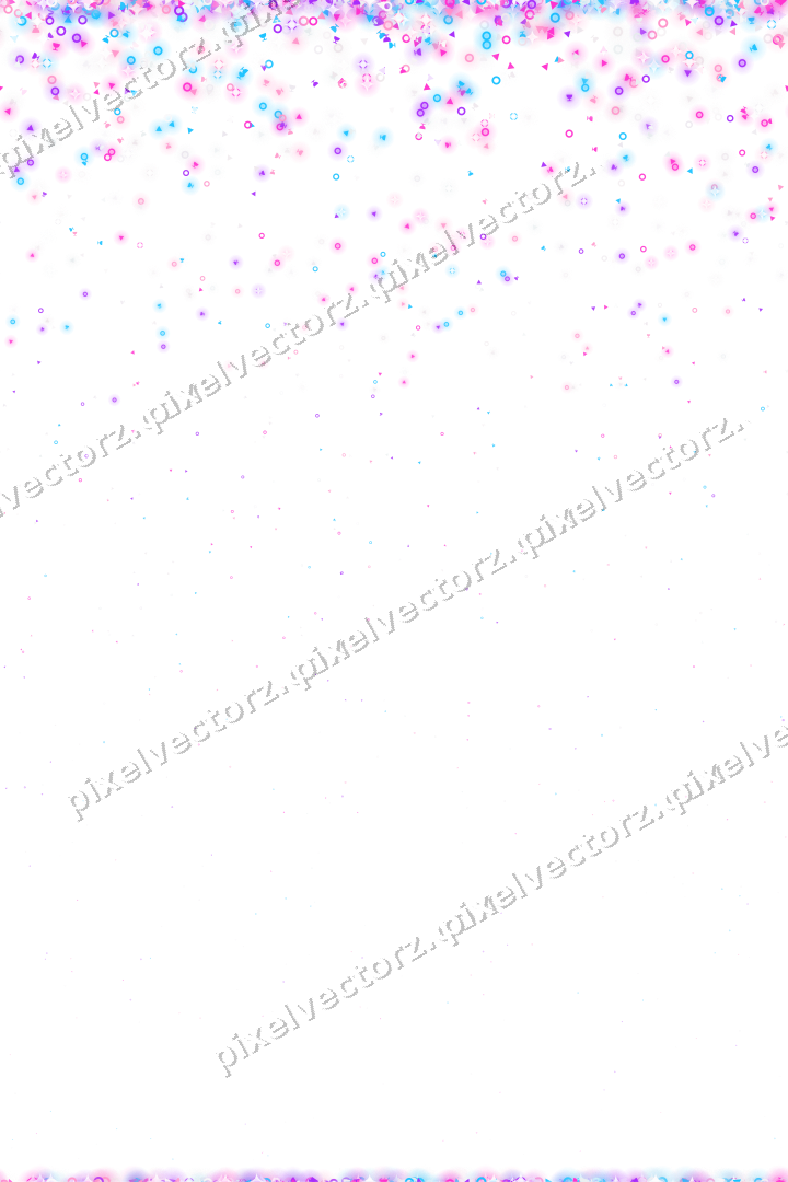 Nahtloser Glitzerregen in Magenta und Violett auf transparentem Grund