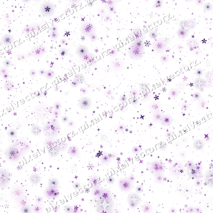 Nahtlose Glitzerstreuung in Violett auf transparentem Grund