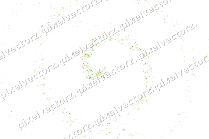 Nahtlose Glitzerspirale aus Tropfen in Limette auf transparentem Grund