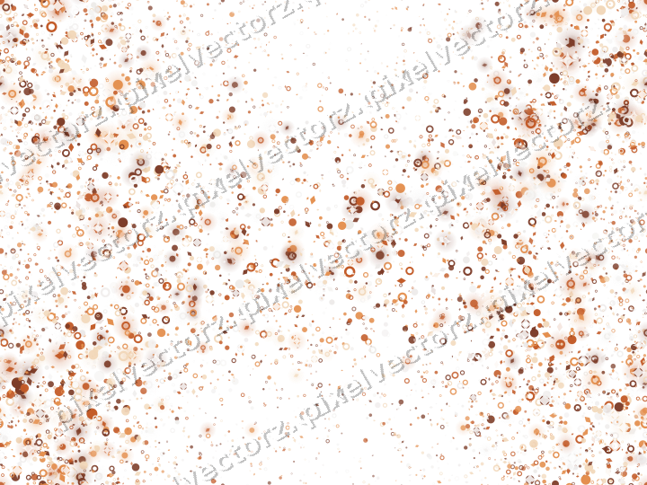 Nahtloser Glitzerkranz aus Punkten und Ringen auf transparentem Grund