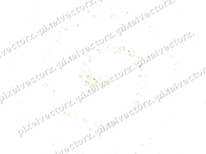 Nahtlose Glitzerspirale aus Funken auf transparentem Grund