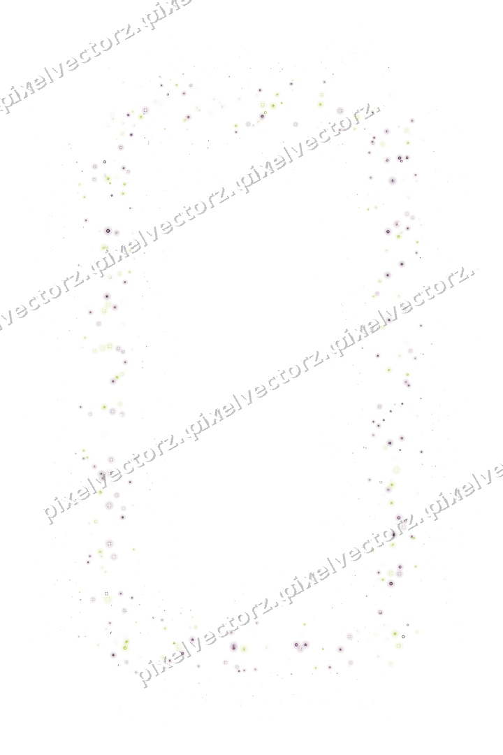 Nahtloser Glitzerrahmen aus Sternen und Blüten auf transparentem Grund