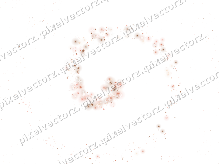 Nahtlose Glitzerspirale in Orange und Rot auf transparentem Grund