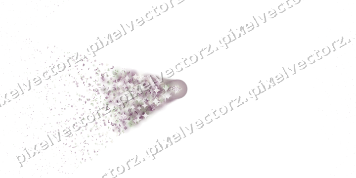 Nahtloser Glitzerfächer in Dunkelmagenta auf transparentem Grund
