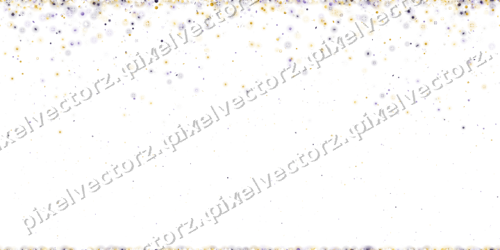 Nahtloser Glitzerregen aus Blüten und Tropfen auf transparentem Grund