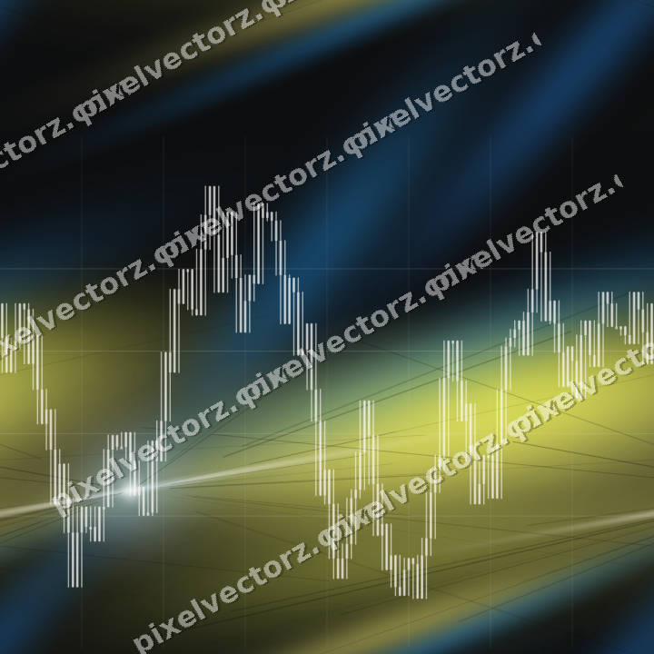 Nahtloser Neon Diagramm Hintergrund in Blau und Gelb