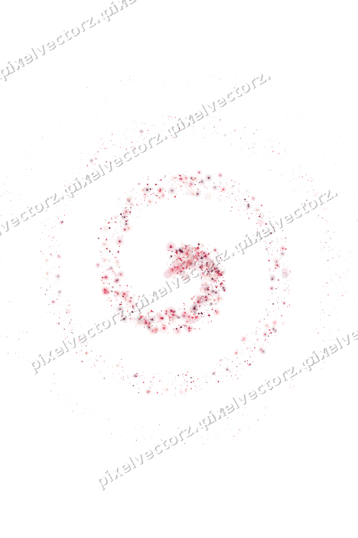 Nahtlose Glitzerspirale in Rosa und Rot auf transparentem Grund