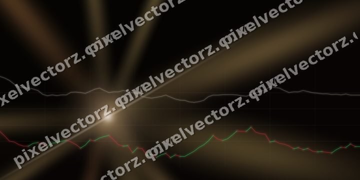 Leuchtender Neon Diagramm Hintergrund in Orange und Bernstein