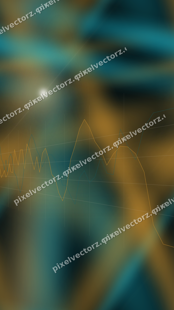 Nahtloser Neon Diagramm Hintergrund in Bernstein und Petrol