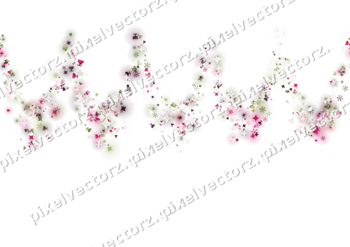 Nahtlose Glitzergirlande in Limette und Rosa auf transparentem Grund