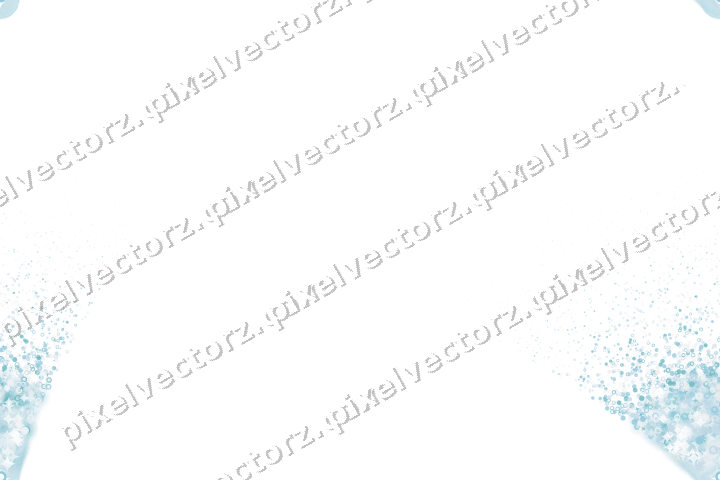 Nahtloser Glitzerfächer in Türkis auf transparentem Grund