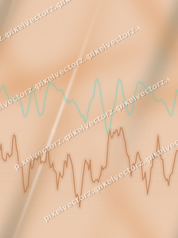 Nahtloser Pastell Diagramm Hintergrund in Orange und Petrol