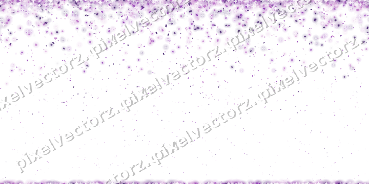 Nahtloser Glitzerregen aus Blüten und Tropfen auf transparentem Grund